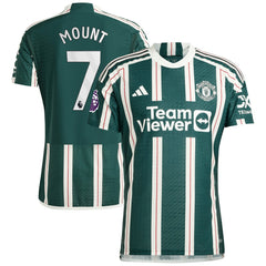 Mason Mount Manchester United 2023/24 Away Player Jersey Green - Adidas