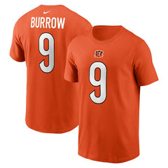 Cincinnati Bengals Nike Joe Burrow Player Name & Number T-Shirt