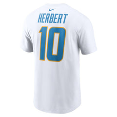 Los Angeles Chargers Nike Justin Herbert Player Name & Number T-Shirt