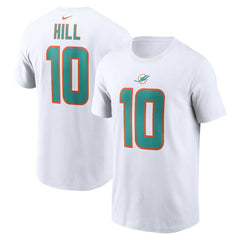 Miami Dolphins Nike Tyreek Hill Player Name & Number T-Shirt