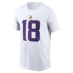 Minnesota Vikings Nike Justin Jefferson Player Name & Number T-Shirt
