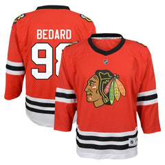 Connor Bedard Chicago Blackhawks Youth Home Replica Player Jersey Red