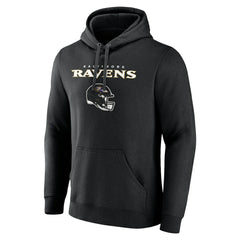 Baltimore Ravens Personalized Name & Number Team Wordmark Pullover Hoodie