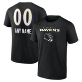 Baltimore Ravens Personalized Name & Number Team Wordmark T-Shirt