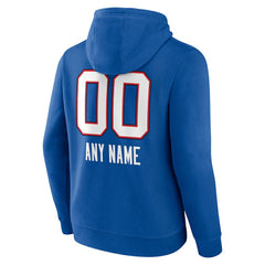 Buffalo Bills Personalized Name & Number Team Wordmark Pullover Hoodie