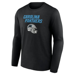 Carolina Panthers Personalized Name & Number Team Wordmark Long Sleeve T-Shirt