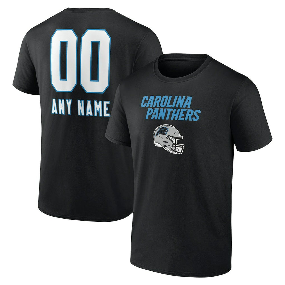 Carolina Panthers Personalized Name & Number Team Wordmark T-Shirt