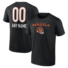 Cincinnati Bengals Personalized Name & Number Team Wordmark T-Shirt