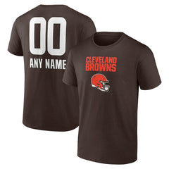 Cleveland Browns Personalized Name & Number Team Wordmark T-Shirt