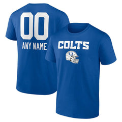 Indianapolis Colts Personalized Name & Number Team Wordmark T-Shirt