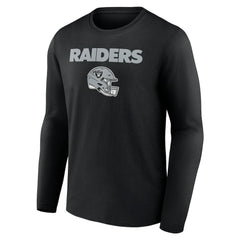 Las Vegas Raiders Personalized Name & Number Team Wordmark Long Sleeve T-Shirt
