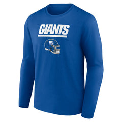 New York Giants Personalized Name & Number Team Wordmark Long Sleeve T-Shirt