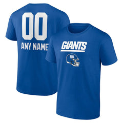 New York Giants Personalized Name & Number Team Wordmark T-Shirt