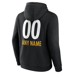 Pittsburgh Steelers Personalized Name & Number Team Wordmark Pullover Hoodie