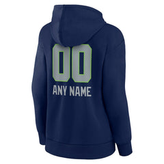 Seattle Seahawks Women's Personalized Name & Number Team Wordmark Pullover Hoodie