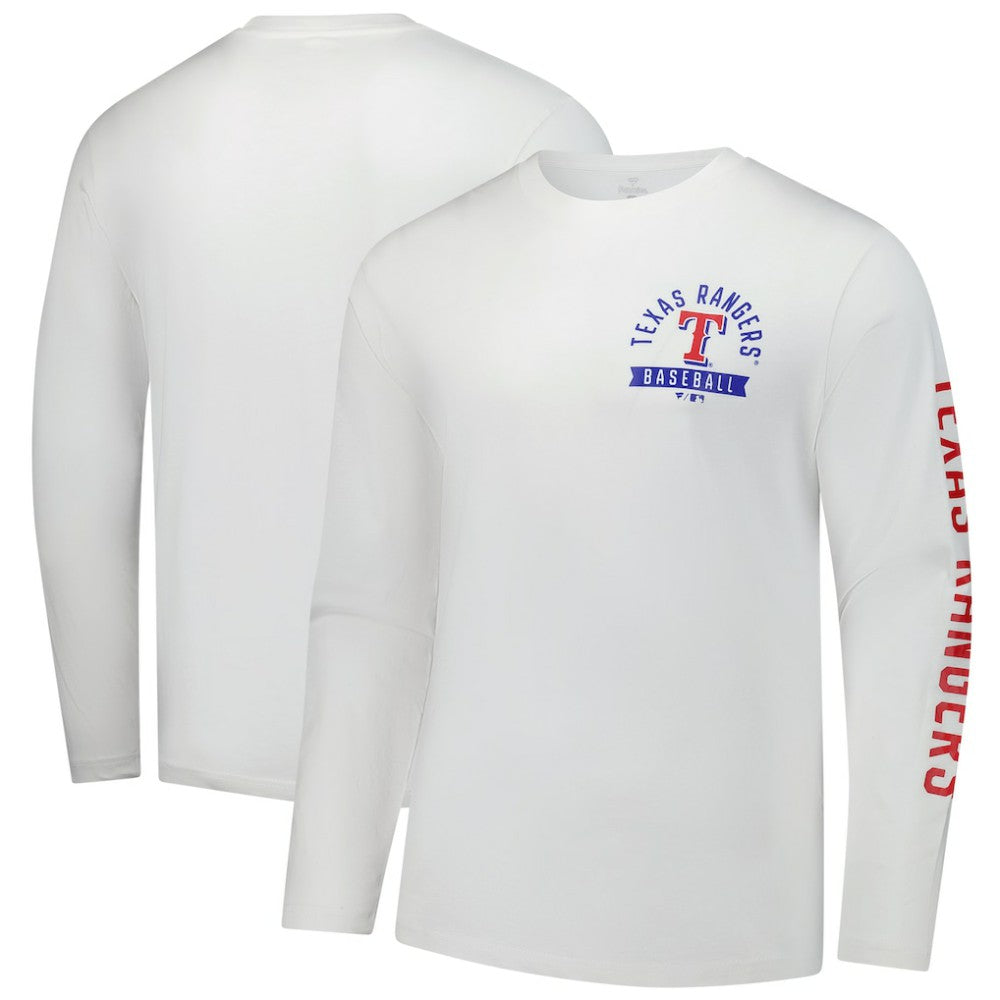 Texas Rangers Fanatics Press Box Long Sleeve T-Shirt | MLB New