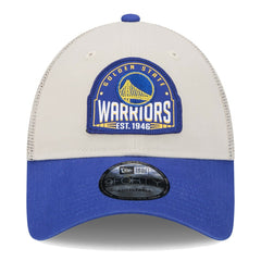 Golden State Warriors Throwback Patch Trucker 9FORTY Adjustable Hat sale Online