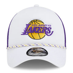 Los Angeles Lakers Court Sport Foam A-Frame 9FORTY Adjustable Trucker Hat On Sale