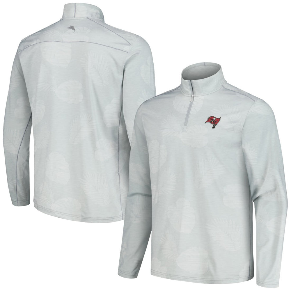 Tampa Bay Buccaneers Tommy Bahama Delray Frond IslandZone Half-Zip Sweatshirt