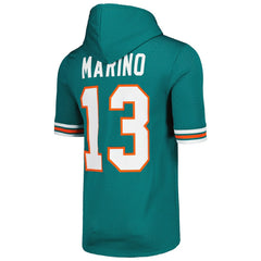 Miami Dolphins Mitchell & Ness Dan Marino Retired Player Name & Number Mesh Hoodie T-Shirt