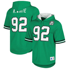 Philadelphia Eagles Mitchell & Ness Reggie White Retired Player Name & Number Mesh Hoodie T-Shirt