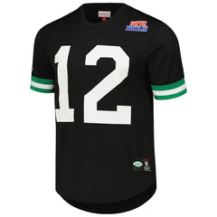 New York Jets Mitchell & Ness Joe Namath Retired Player Name & Number Mesh Top