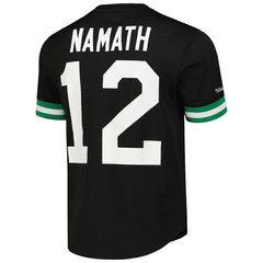 New York Jets Mitchell & Ness Joe Namath Retired Player Name & Number Mesh Top