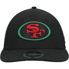 San Francisco 49ers New Era Black Excellence Collection Trucker Low Profile 9FIFTY Snapback Hat