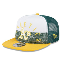 Athletics New Era Team Foam Front A-Frame Trucker 9FIFTY Snapback Hat | MLB Discount