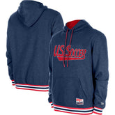 USMNT 5th & Ocean by New Era Throwback Fleece Pullover Hoodie Navy - New Era