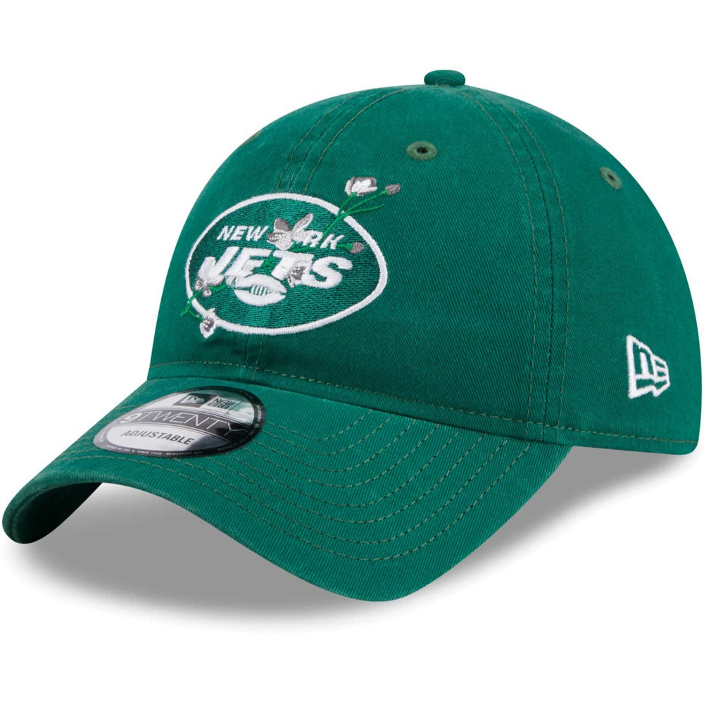 New York Jets New Era Women's Game Day Flower 9TWENTY Adjustable Hat