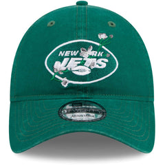 New York Jets New Era Women's Game Day Flower 9TWENTY Adjustable Hat