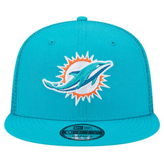 Miami Dolphins New Era Main Trucker 9FIFTY Snapback Hat