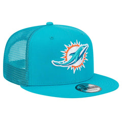 Miami Dolphins New Era Main Trucker 9FIFTY Snapback Hat