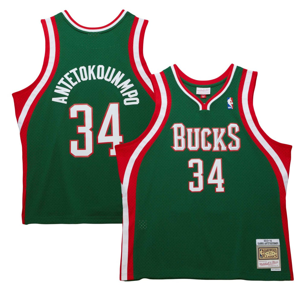 Giannis Antetokounmpo Milwaukee Bucks 2013/14 Hardwood Classics Swingman Jersey On Sale