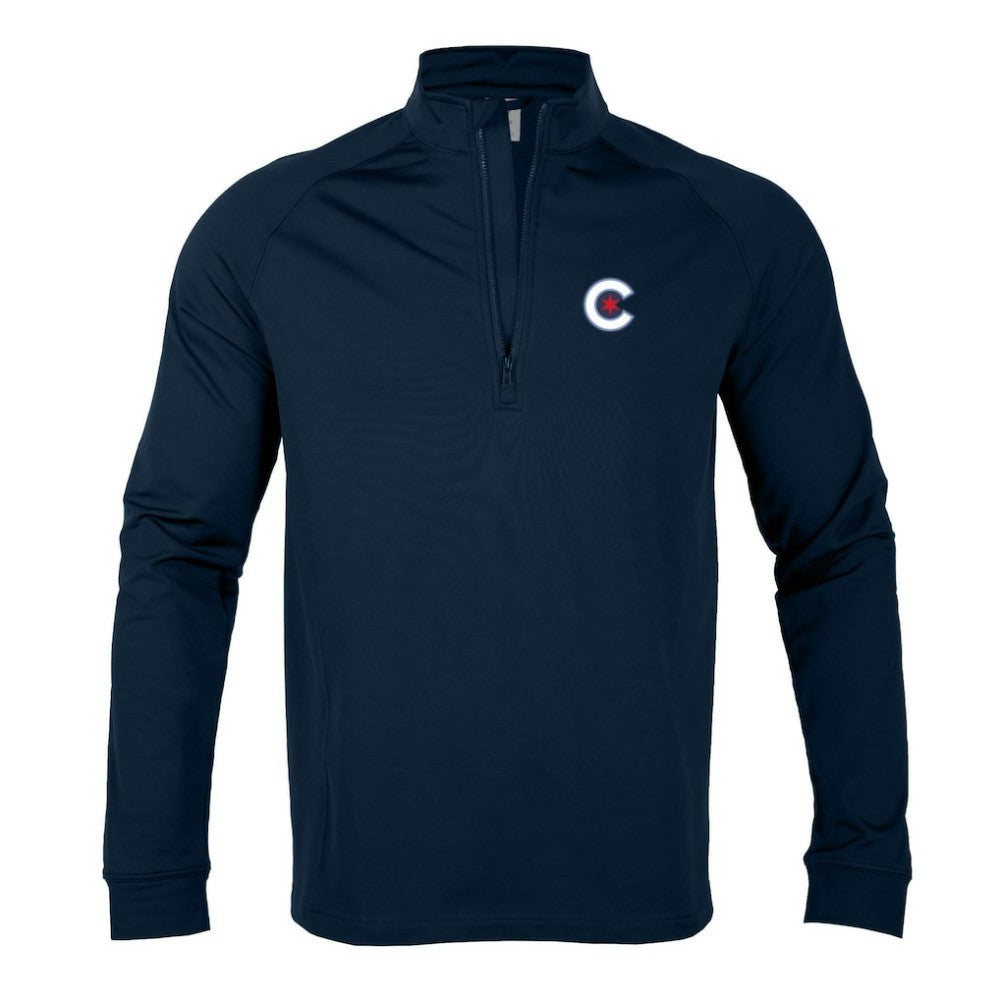 Chicago Cubs Levelwear City Connect Calibre Insignia Core Quarter-Zip Pullover Top | MLB Online