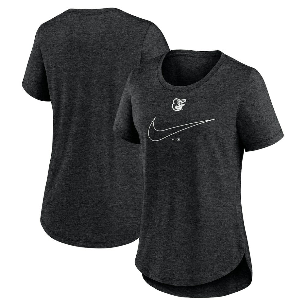 Baltimore Orioles Nike Women's Big Swoosh Tri-Blend Scoop Neck T-Shirt | MLB Outlet