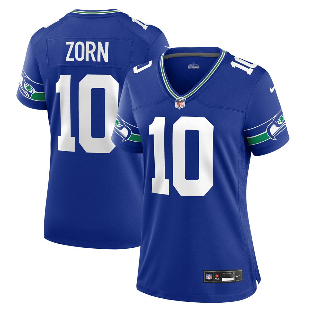 Seattle Seahawks Nike Jim Zorn Women's Throwback Retired Player Game Jersey