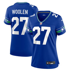 Seattle Seahawks Nike Tariq Woolen Women's Throwback Player Game Jersey