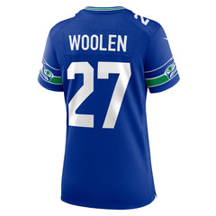 Seattle Seahawks Nike Tariq Woolen Women's Throwback Player Game Jersey