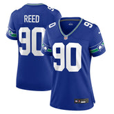 Seattle Seahawks Nike Jarran Reed Women's Throwback Player Game Jersey