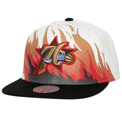Philadelphia 76ers Hot Fire Snapback Hat On Sale