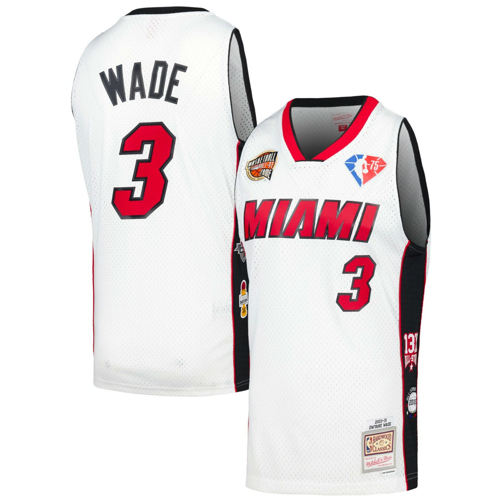 Dwyane Wade Miami Heat Unisex Hall of Fame Class of 2023 Throwback Swingman Jersey New