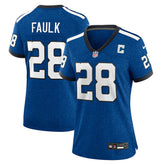 Indianapolis Colts Nike Marshall Faulk Women's Indiana Nights Alternate Game Jersey