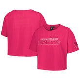 Pittsburgh Penguins Pro Standard Women's Triple Pink Cropped Boxy T-Shirt For Sale
