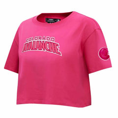 Colorado Avalanche Pro Standard Women's Triple Pink Cropped Boxy T-Shirt Discount