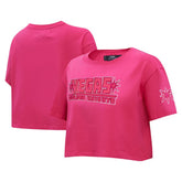 Vegas Golden Knights Pro Standard Women's Triple Pink Cropped Boxy T-Shirt Outlet