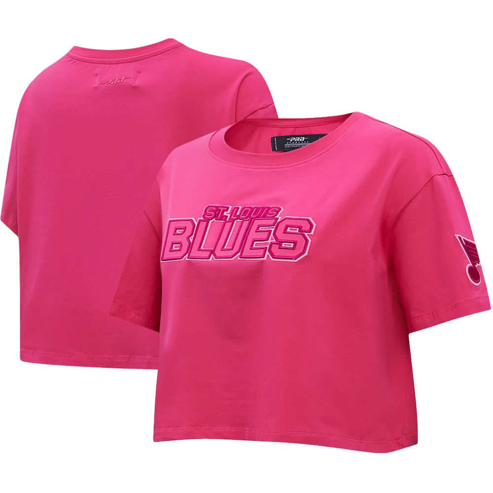 St. Louis Blues Pro Standard Women's Triple Pink Cropped Boxy T-Shirt Online