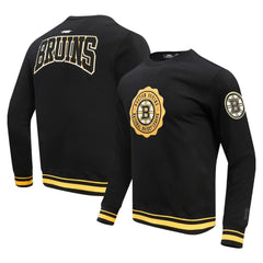 Boston Bruins Pro Standard Crest Emblem Pullover Sweatshirt Discount