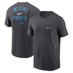 Miami Marlins Nike Logo Sketch Bar T-Shirt | MLB On Sale